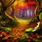 kikkapink autumn fantasy background - бесплатно png анимированный гифка