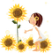 Kaz_Creations Yellow Deco Scrap Flowers Flower Cute Kids - PNG gratuit GIF animé