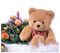 Kaz_Creations Christmas Teddy Bear - PNG gratuit GIF animé