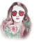 soave woman summer spring sunglasses  pink green - gratis png animerad GIF
