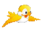 oiseau jaune-gold bird-BD - GIF animé gratuit GIF animé