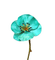 fleur turquoise - png gratuito GIF animata