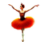 kikkapink autumn ballerina painting - Free PNG Animated GIF