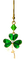 Earring.Clover.Charm.Pearl.Jewel.Green.Gold - png grátis Gif Animado