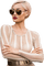 Woman Beige - Bogusia - Free PNG Animated GIF