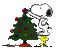 Snoopy Christmas - Animovaný GIF zadarmo animovaný GIF