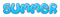 summer text logo blue - δωρεάν png κινούμενο GIF