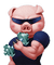 Kaz_Creations Funny Pig - bezmaksas png animēts GIF