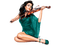 Девушка  со скрипкой - gratis png geanimeerde GIF