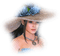 femme avec chapeau.Cheyenne63 - nemokama png animuotas GIF