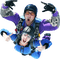 Skydivers free fall couple - Free PNG Animated GIF