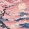 Pink Japanese Mountains and Sakura Tree - gratis png animerad GIF