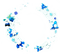 blue scrap flowers circle - Free PNG Animated GIF