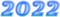 soave text new year 2022 blue - zdarma png animovaný GIF