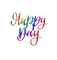 happy day text png rainbow dolceluna - png gratis GIF animado