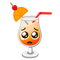 Tropical drink with puppy dog eyes - gratis png animeret GIF