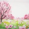 Sakura Field - zdarma png animovaný GIF
