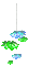 Flowers.Blue.Green - By KittyKatLuv65 - Бесплатный анимированный гифка анимированный гифка