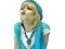 woman with scarf bp - gratis png animerad GIF