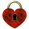 Kaz_Creations Heart Hearts Love Valentine Valentines Padlock - png gratis GIF animasi