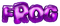 purple frog text - bezmaksas png animēts GIF