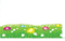meadow easter eggs border - png gratuito GIF animata