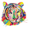 Kaz_Creations Animals Lion Tiger Colours - kostenlos png Animiertes GIF
