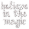 soave text believe magic christmas white - PNG gratuit GIF animé