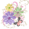Kaz_Creations Deco Flowers Butterfly Colours - PNG gratuit GIF animé