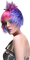 Kaz_Creations Woman Femme Purple Pink Hair - darmowe png animowany gif