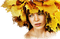 Kaz_Creations Woman Femme Yellow Autumn - PNG gratuit GIF animé