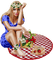 Woman. Strawberry. Summer. Leila - gratis png animerad GIF