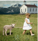 girl with lamb - безплатен png анимиран GIF