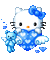 blue hello kitty - Zdarma animovaný GIF animovaný GIF