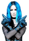 mujer azul by estrellacristal - ingyenes png animált GIF