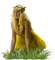 femme en jaune.Cheyenne63 - png gratis GIF animado