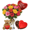 Happy Valentine's Day Bouquet of Roses - zadarmo png animovaný GIF