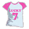 lucky 7 t-shirt - Darmowy animowany GIF