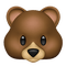 Brown bear emoji - zadarmo png animovaný GIF