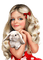 minou-girl-flicka-red-röd-kanin-rabbit - PNG gratuit GIF animé
