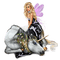 femme et licorne.Cheyenne63 - Free PNG Animated GIF