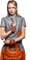 femme en orange.Cheyenne63 - безплатен png анимиран GIF