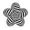 Forme hypnotique noir et blanc - 無料のアニメーション GIF アニメーションGIF