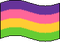 Lesbian flag waving - ilmainen png animoitu GIF