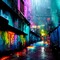 neon background city - PNG gratuit GIF animé