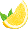 soave deco summer  lemon fruit citrus yellow green - PNG gratuit GIF animé