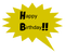 Kaz_Creations Logo Text Speech Bubble Happy Birthday - PNG gratuit GIF animé