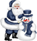 Hiver_ Père Noël_Winter Santa Claus - PNG gratuit GIF animé
