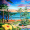 kikkapink summer animated beach background - Бесплатный анимированный гифка анимированный гифка