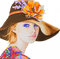 femme avec chapeau.Cheyenne63 - zdarma png animovaný GIF
